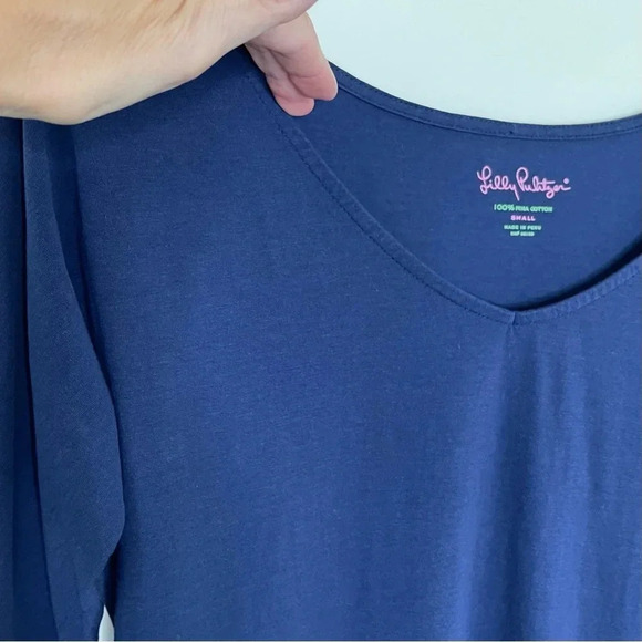 Lilly Pulitzer Eliza Popover Dress in True Navy - Picture 4 of 9